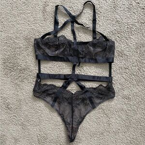 New without tags Victoria's Secret Mesh Floral Black Bodysuits for Women